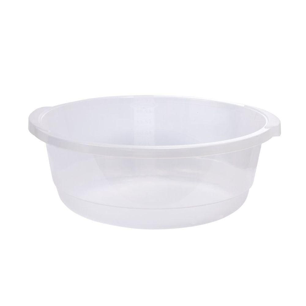 Bacia Plástica Graduada E Resistente Com Capacidade De 19,5l - Plasvale Transparente