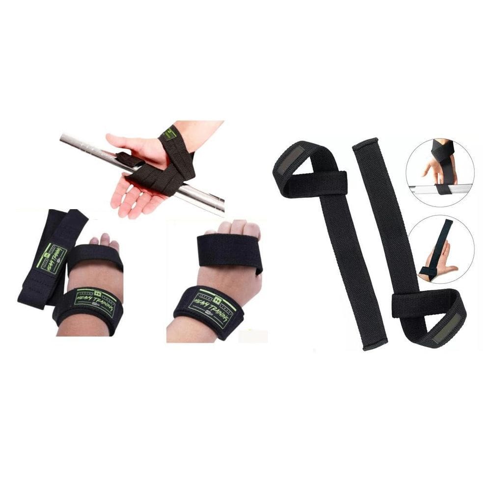 Kit 2 Strap 100% Algodão Musculação Academia Treino