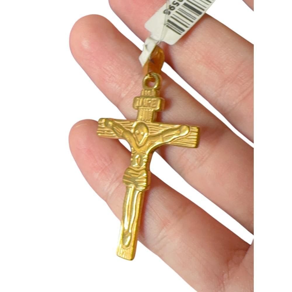 Pingente Cruz - Banhado A Ouro 18K