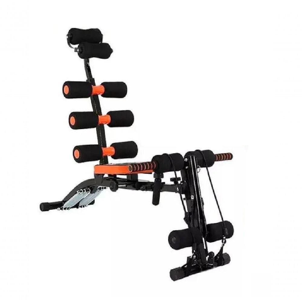 Aparelho De Academia 6 Em 1 Para Treino Em Casa Que Trabalha Abdômen Braços Pernas Peito E Corpo Inteiro Com Conforto