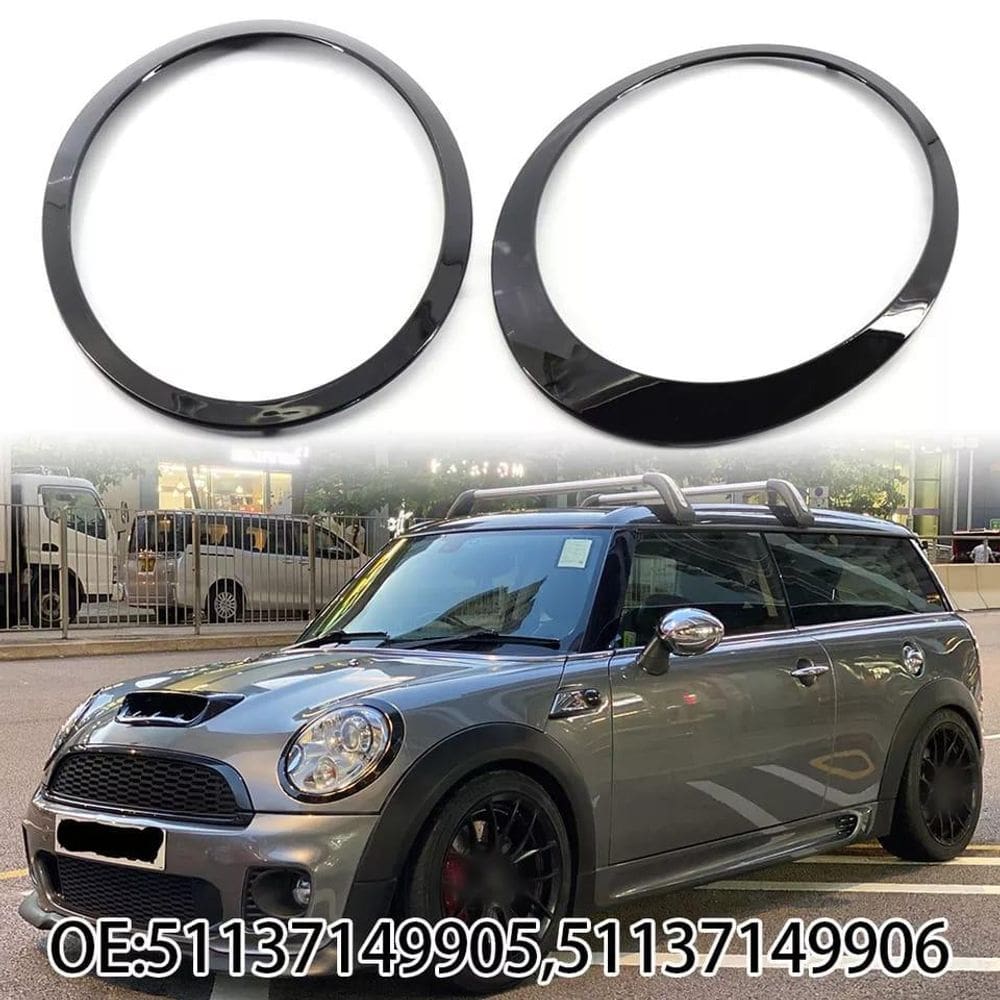 Par Acabamento Moldura Anel Farol Mini Cooper 2015