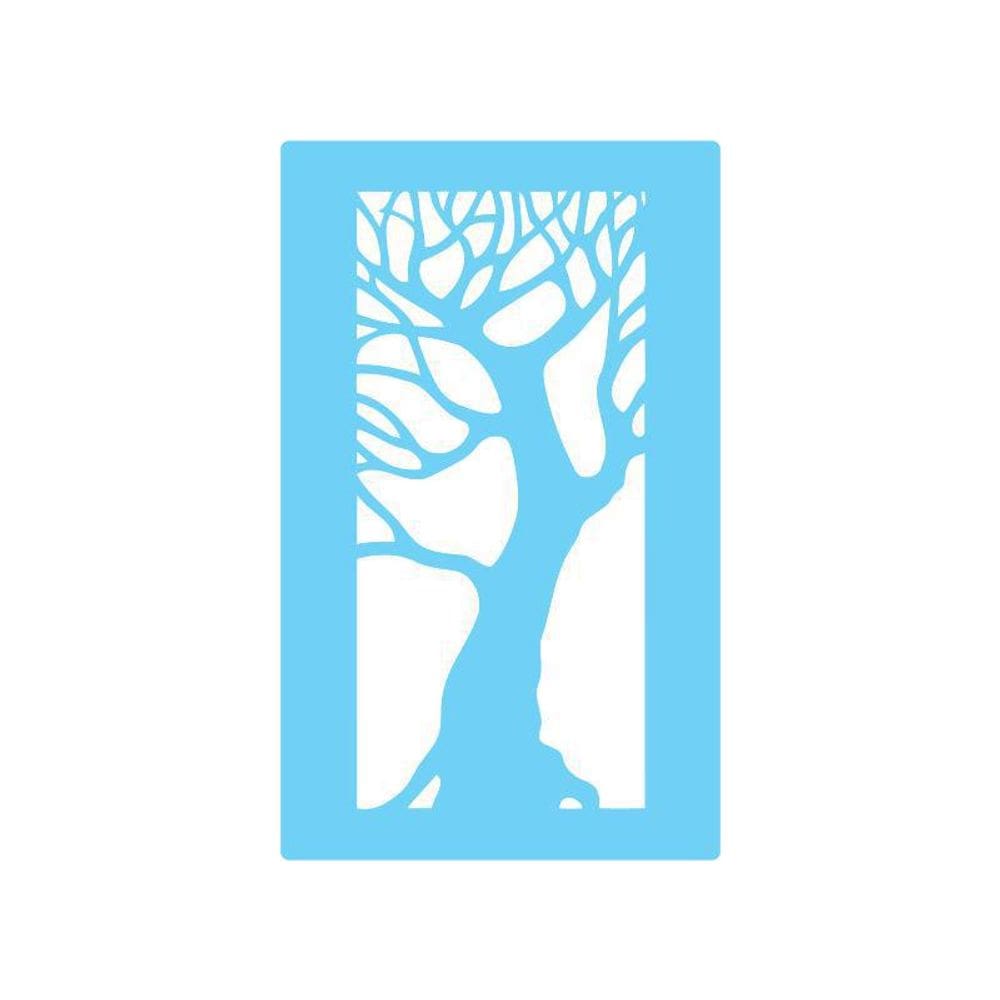 Stencil De Parede Tamako Árvore - 55 X 90Cm - Ref 411