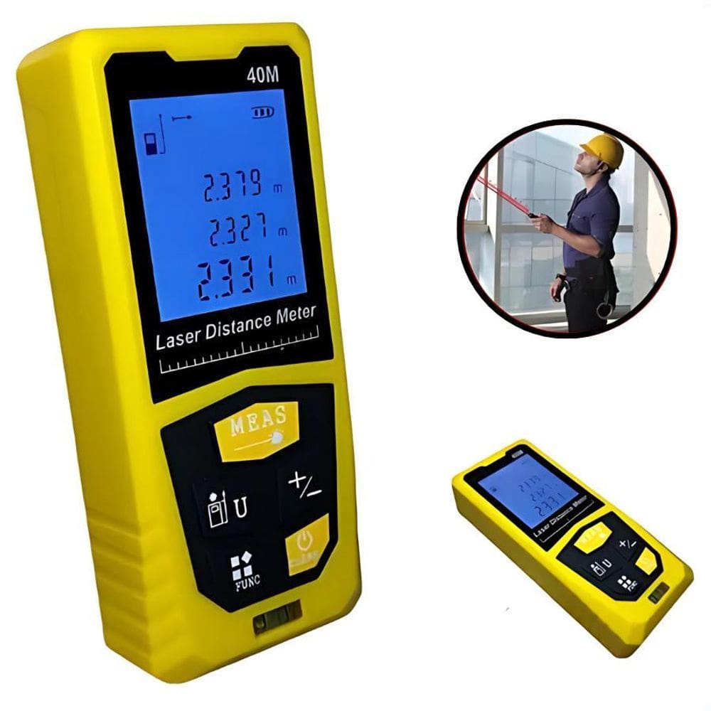 Trena Digital A Laser 40M Ideal Medições Rápidas E Precisas