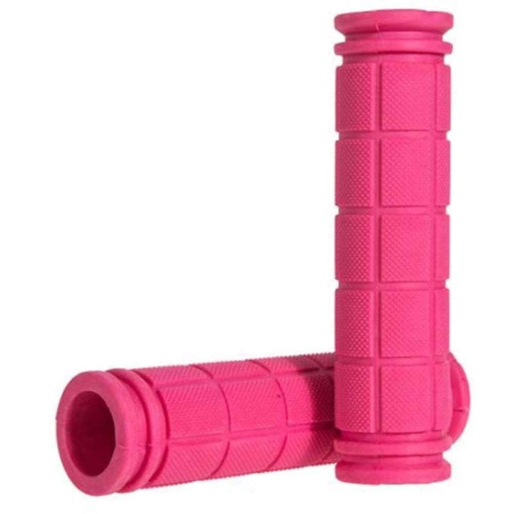 Alças de guidão de bicicleta Apofly, borracha antiderrapante, rosa, 130 mm
