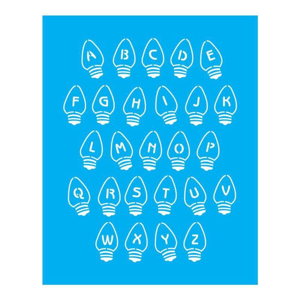 Stencil Tamako Alfabeto - 20X25Cm - Ref B153