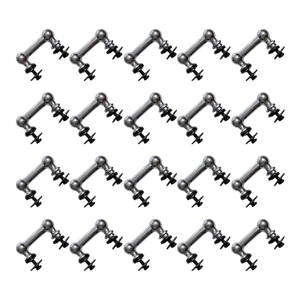 Kit 20 Canoas Tom E Surdo Bateria 19.11 Aço Maciço Cromado