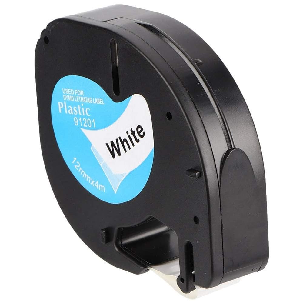 Cinta para etiquetas de reemplazo Diyeeni para Dymo LetraTag 91201 91331