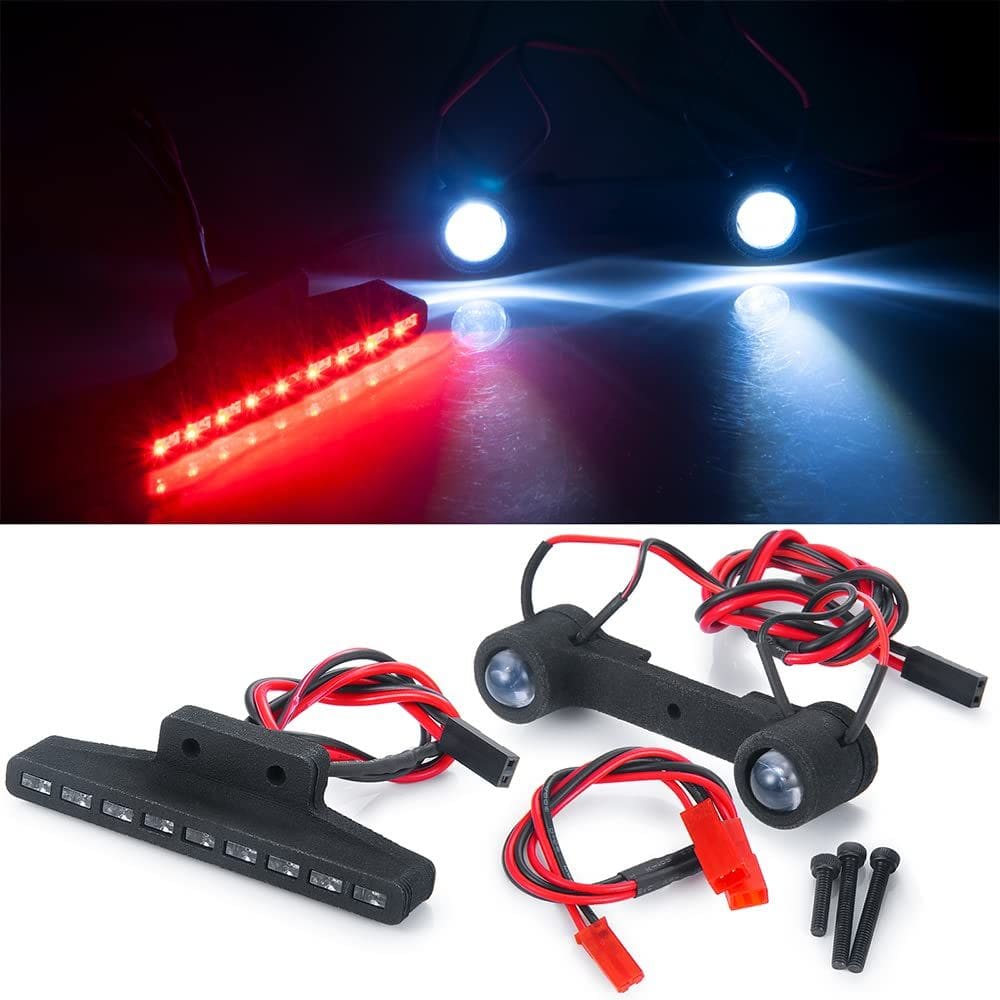 Kit de luz LED para carro de caminhão Mini E-RVEO RC de escala 1/16