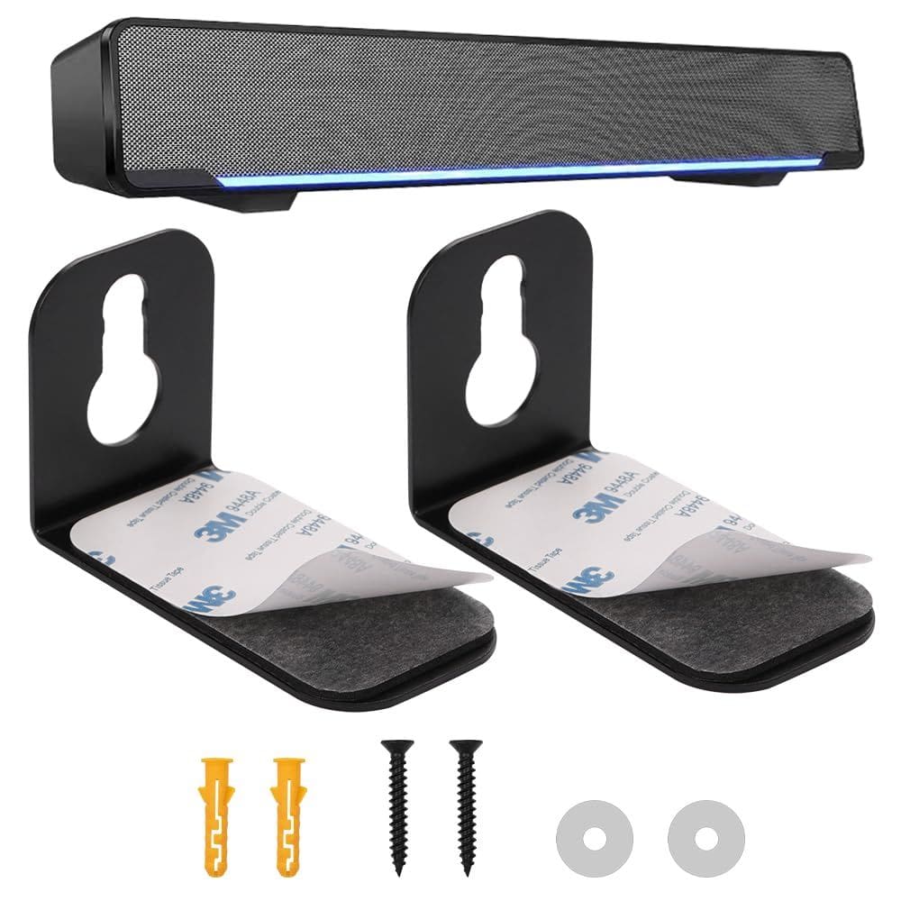 Suporte de montagem em parede com barra de som universal ajustável