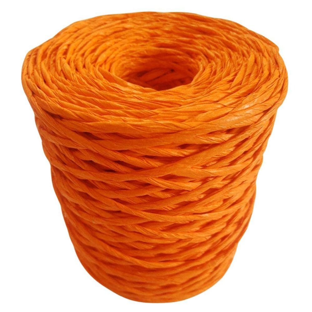 100Mts Cordão Retorcido De Papel Para Artesanato  Laranja