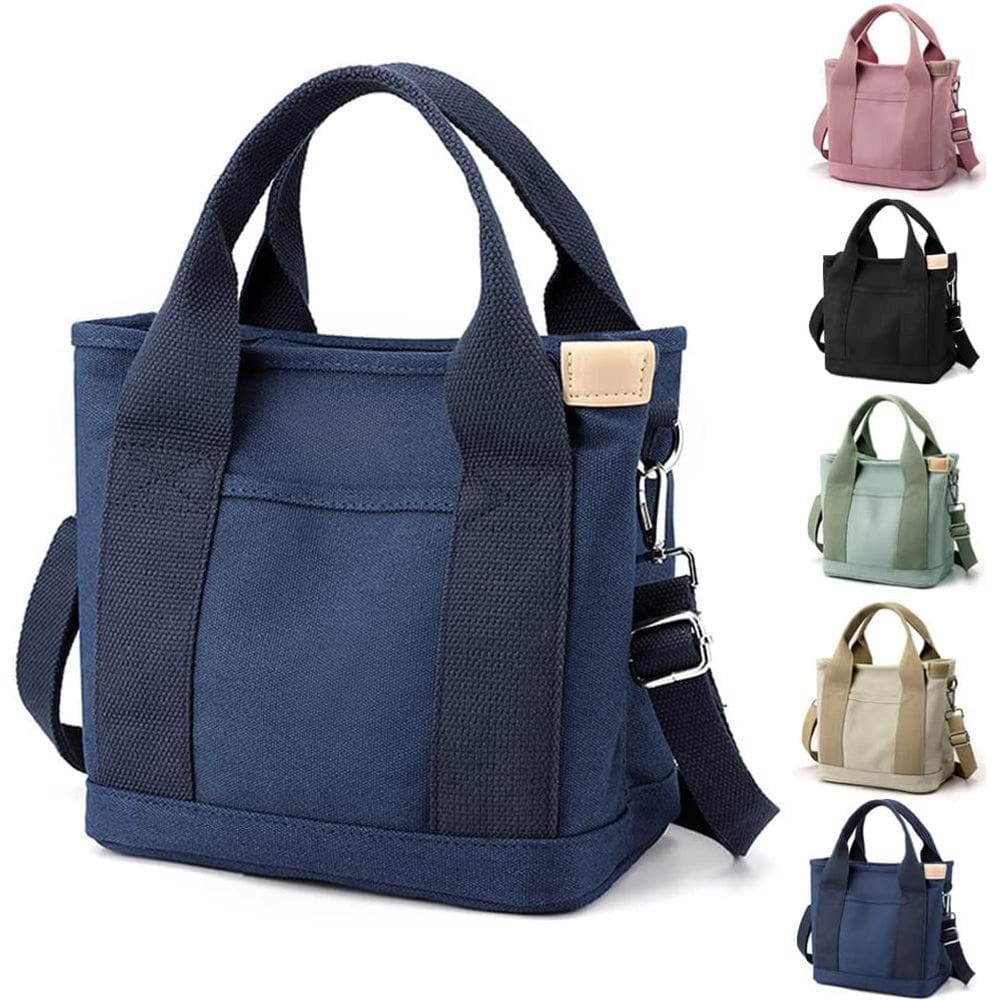 Bolso de Mano OSEVIO Japonés Hecho a Mano de Lona de Gran Capacidad para Mujer