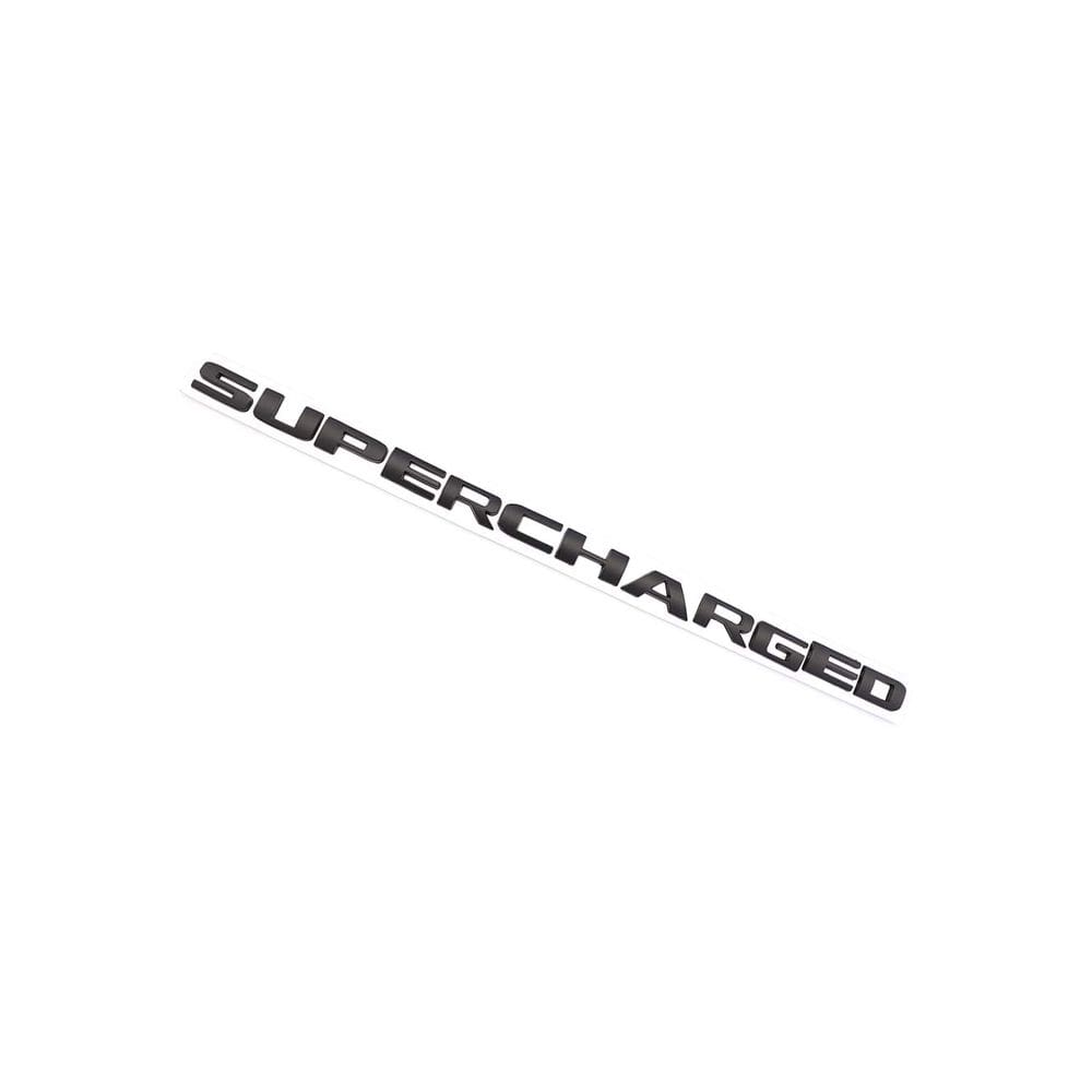 Emblema Metálico Supercargado para Chevrolet (Negro)