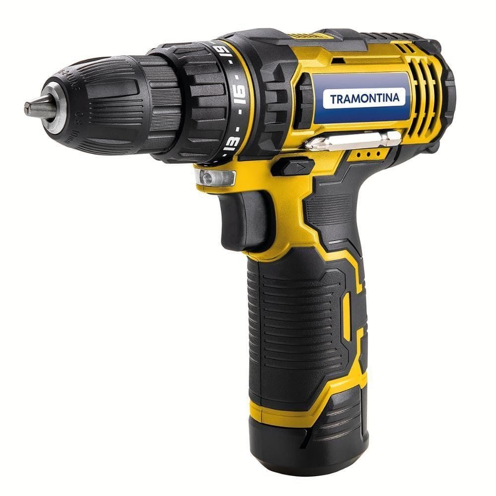 Parafusadeira Furadeira 12v à Bateria 30 Peças - Tramontina 42382230