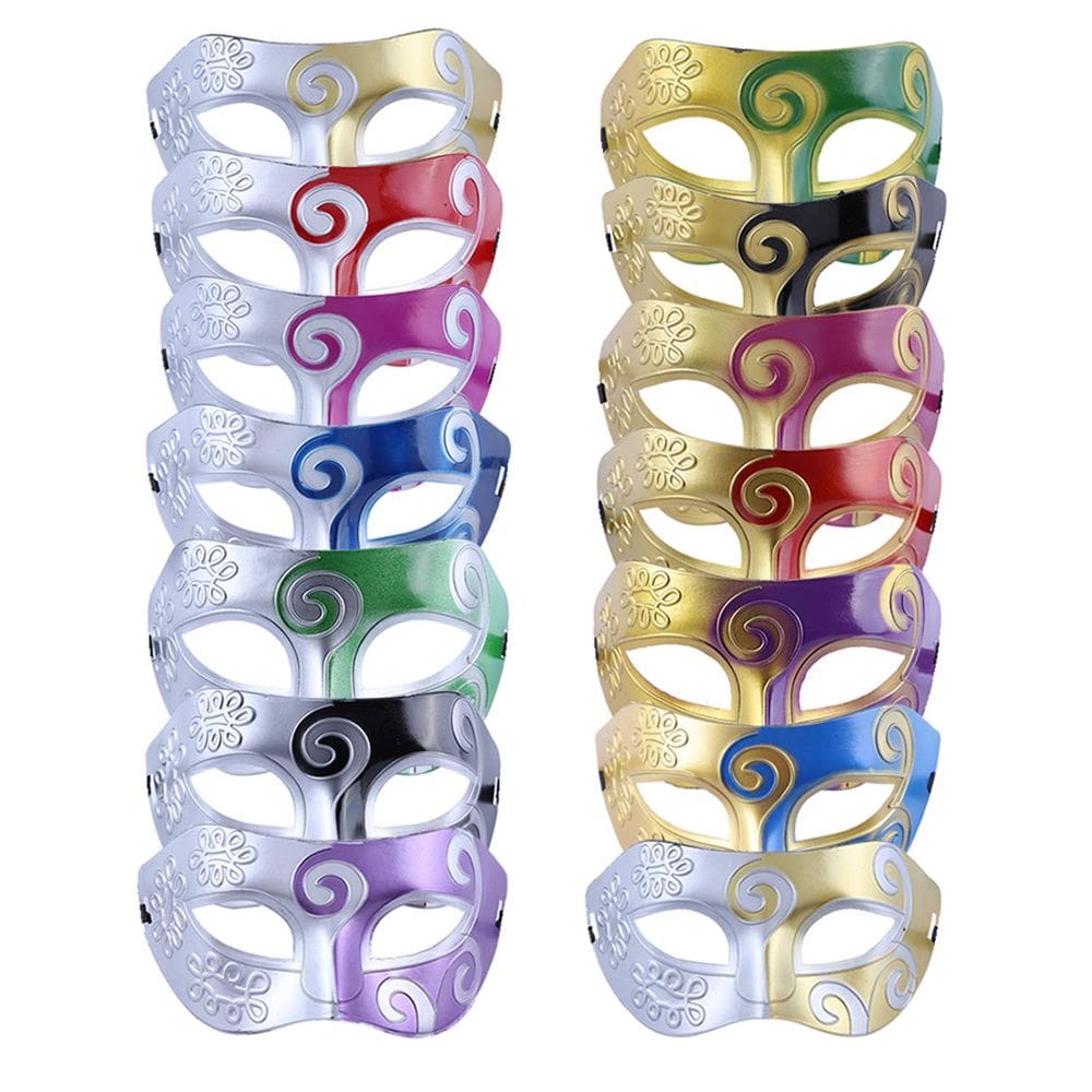 Máscara de máscaras Liangxiang Mardi Gras Venetian Retro Set 2