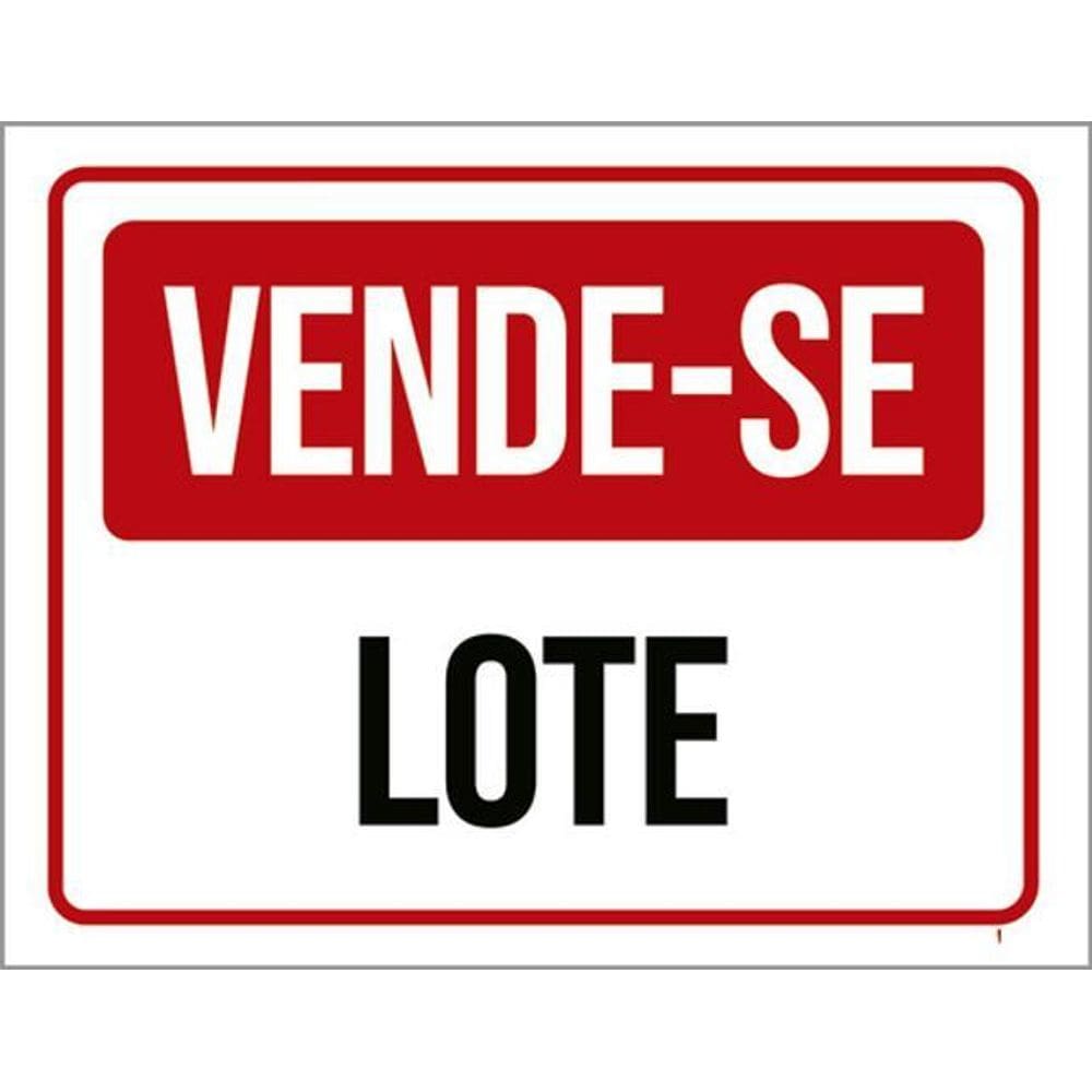 Kit 5 Placas Vende-Se Lote 36X46