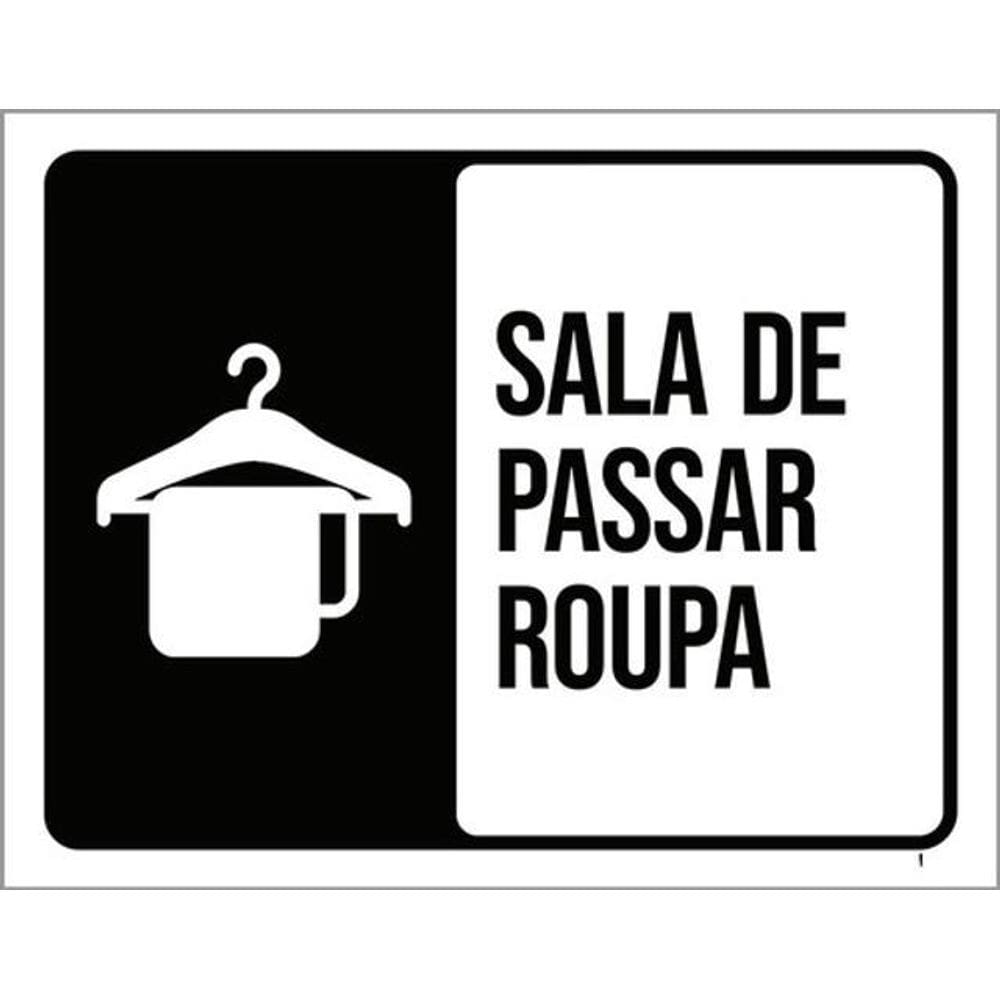 Kit 3 Placas Sala De Passar Roupa Desenho
