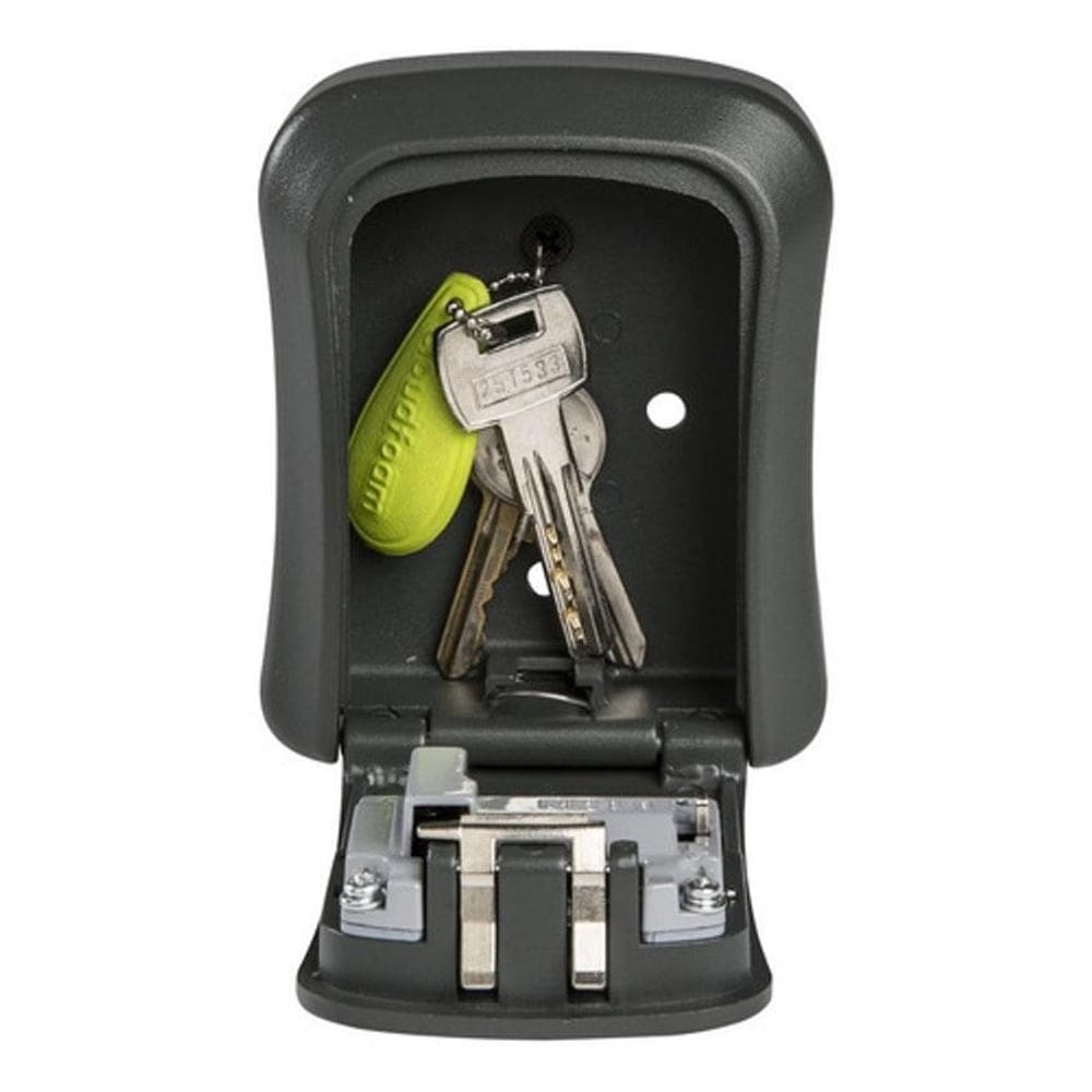 Cofre Porta Chaves Importado - Compacto - Cinza-Escuro
