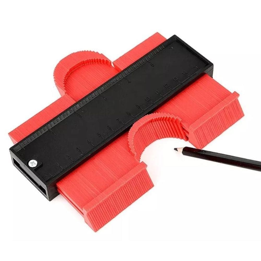 Copiador Contornos 12Cm: Gabarito Modelador E Medidor.