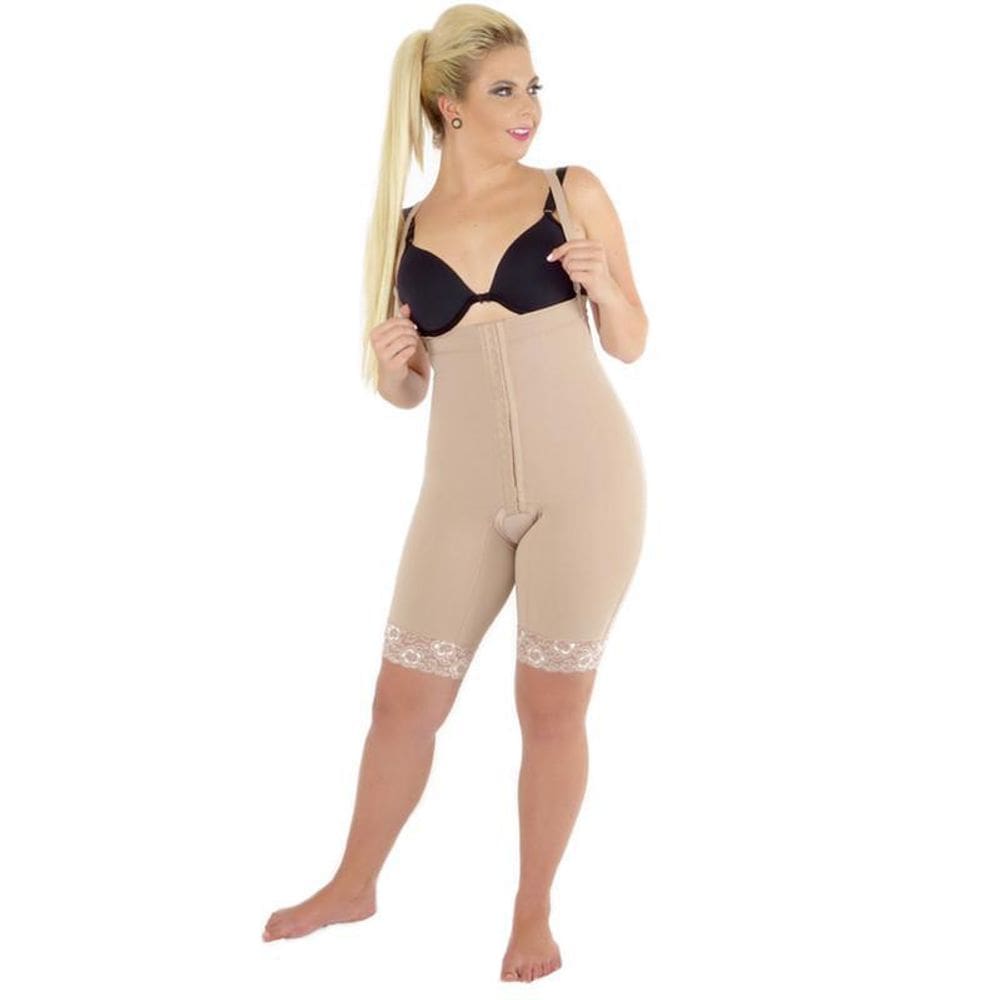 Cinta Modeladora Calça Culote Com Fecho Nude PP