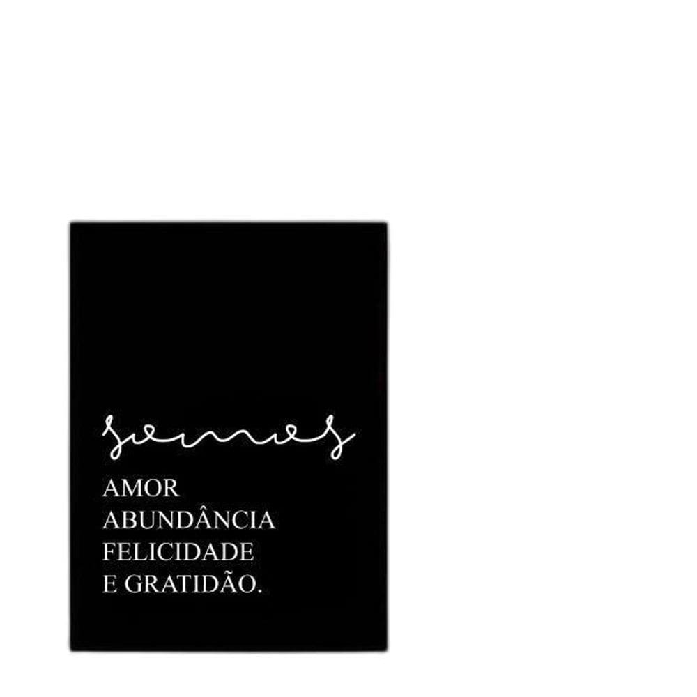 Quadro Somos Amor Abundância Felicidade Gratidão 45X34Cm