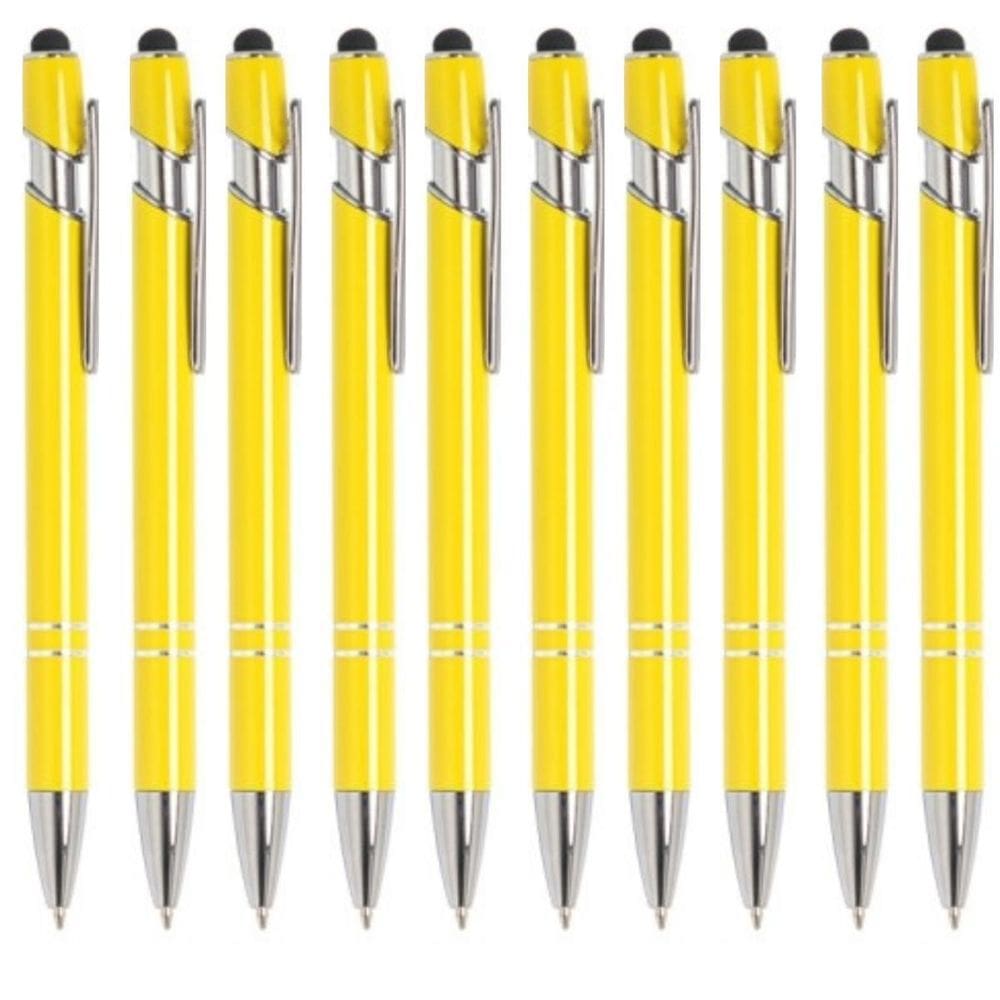 Caneta Esferográfica Touch Kit Com 10 Unidades 5 Cores-Luxo