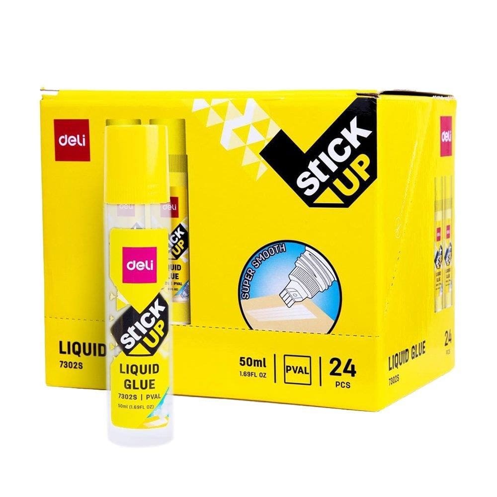 Cola de Gel Deli Aplicador com Pincel 50ml - Embalagem com 24 Unidades