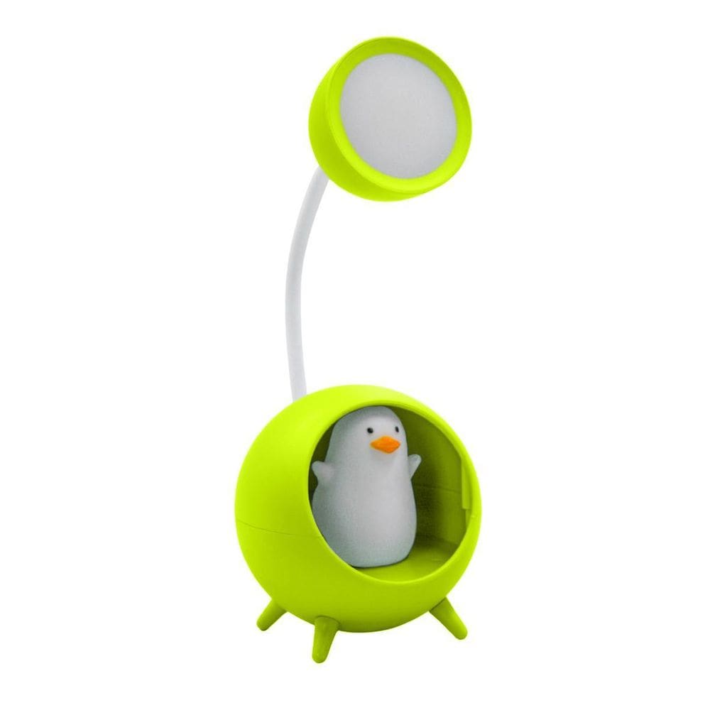 Luminaria Mesa Usb Portatil Articulavel Abajur Cor:Verde