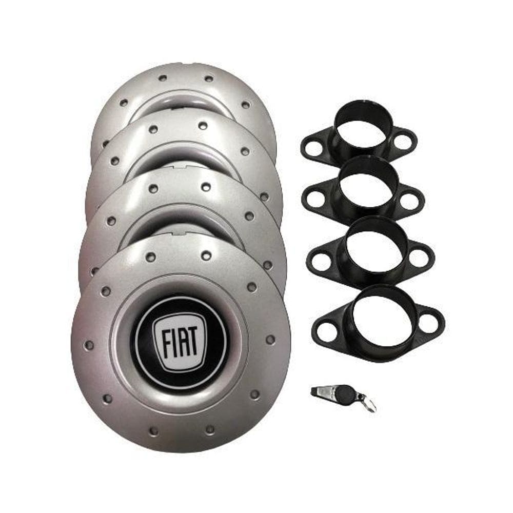 Calotas Miollo Fiat Strada Aro 14 1996/2019 Amarok Prata