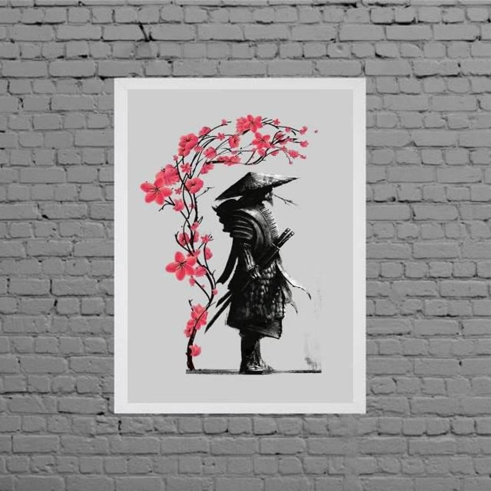 Quadro Arte Japonesa Samurai 33X24Cm