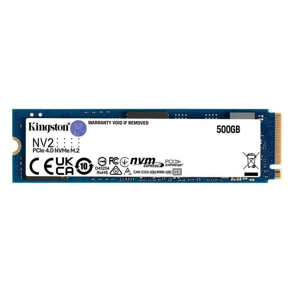 Ssd 500Gb Kingston Nv2 Pcie Nvme M2 2280 Leitura: 3500Mbs
