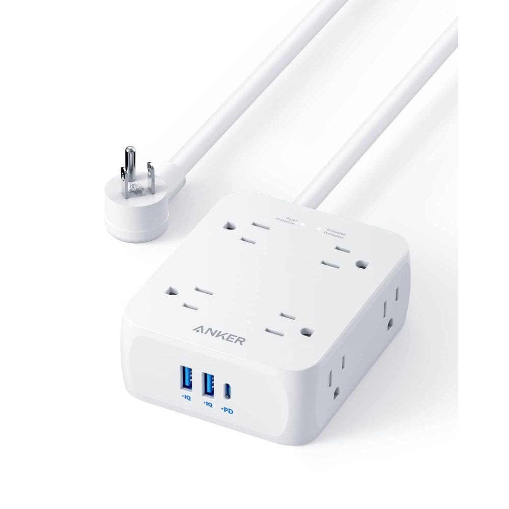 Régua de alimentação Anker A9183 11 em 1 8 tomadas CA 2 USB-A 1 USB-C