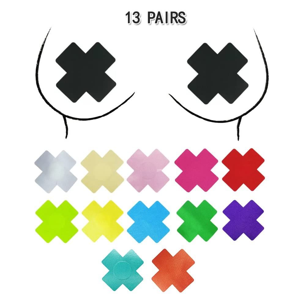 Capa de mamilo: pastéis autoadesivos para seios SINROYEE com borla