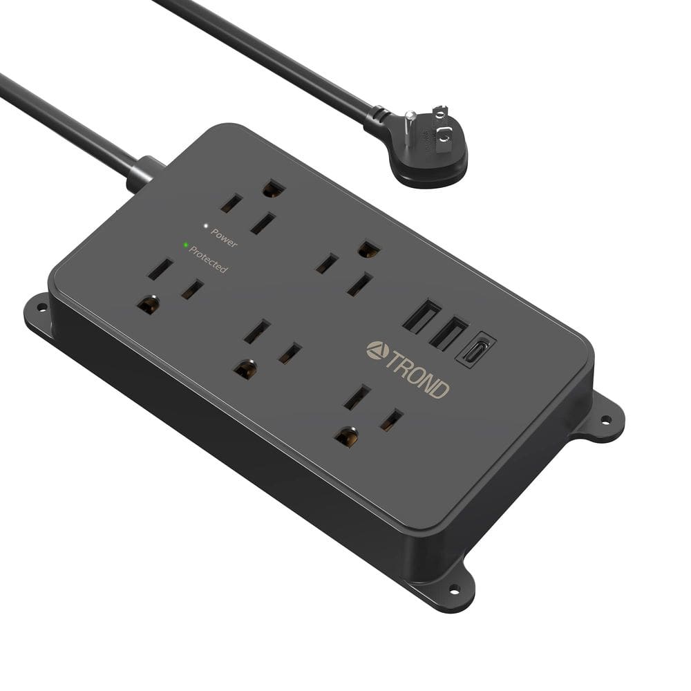 Faixa de alimentação TROND Prime III 5 tomadas AC 3 portas USB 1300J