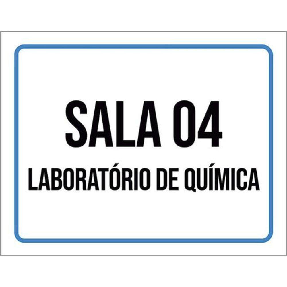Kit 3 Placas Sala 4 Laboratório Química 36X46