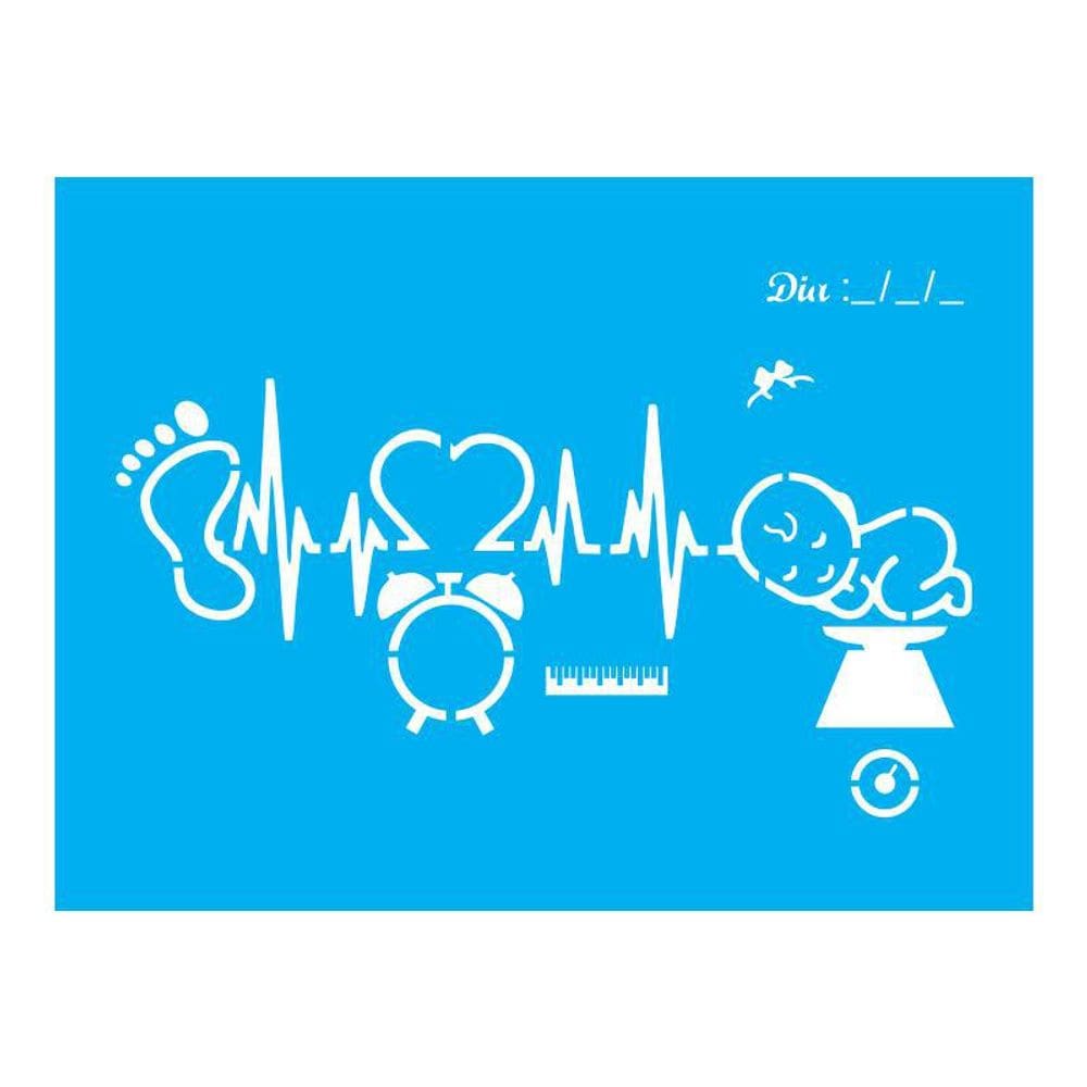 Stencil Tamako Bebê - 15X20Cm - Ref A3118