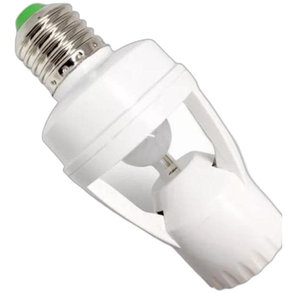 Sensor de Presença E27 Controle Iluminação Intel.
