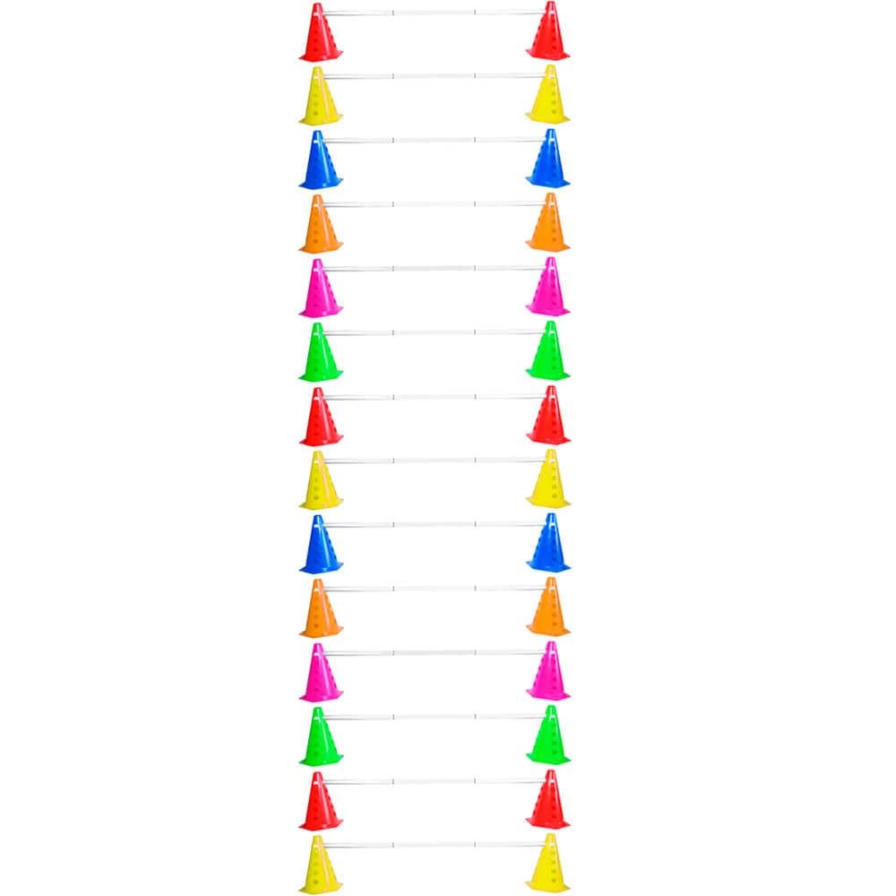 Kit Agilidade Treinamento Funcional 28 Cones com Barreira