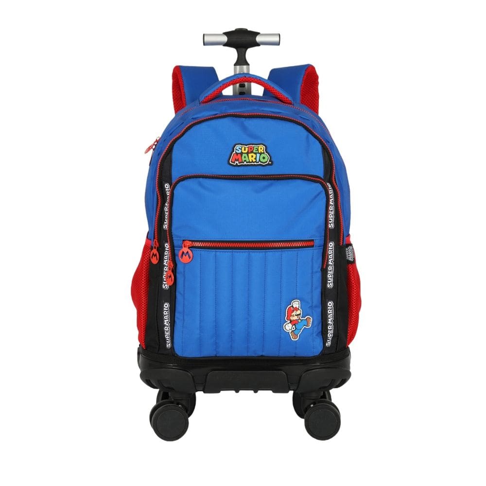 Mochila De Rodas Super Mario Bros Infantil Meninos