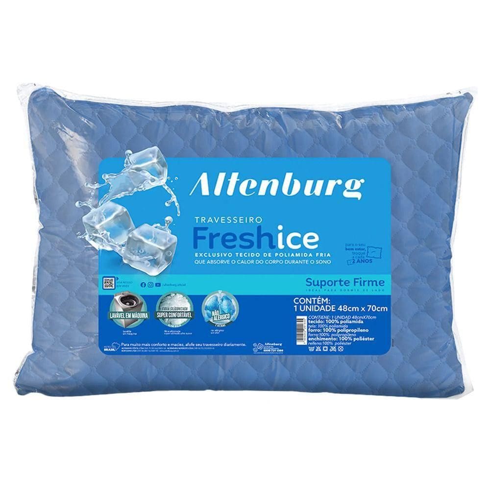Travesseiro Altenburg Fresh Ice - Azul