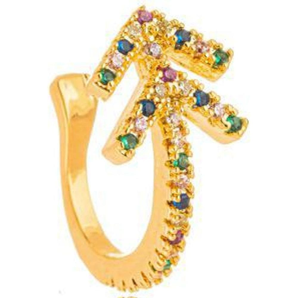 Piercing Fake Setas Banhado Ouro 18K