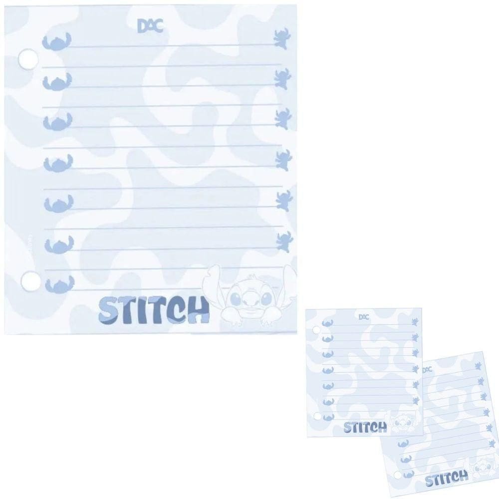 Refil Fichário Mini Disney Stitch 80fls 90g - 4664re - Dac