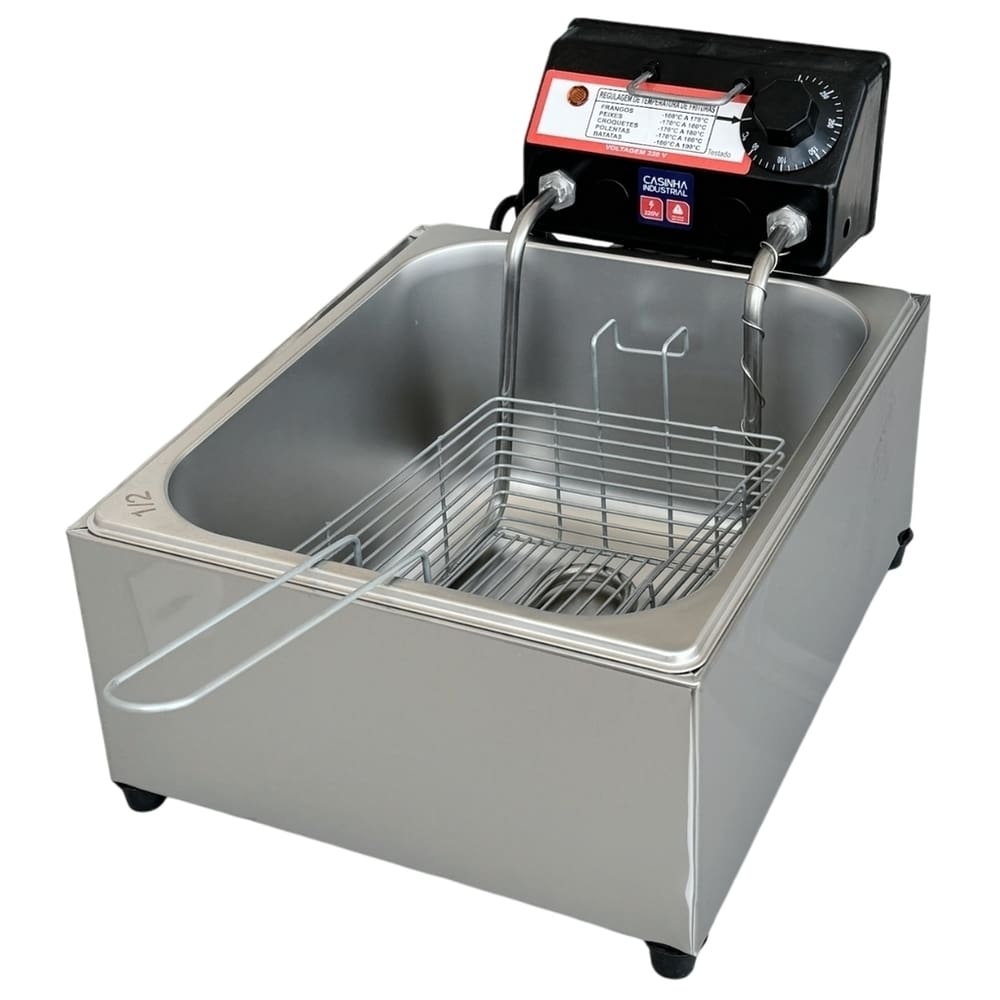 Fritadeira Elétrica Industrial Cuba Antichamas 7L 110V