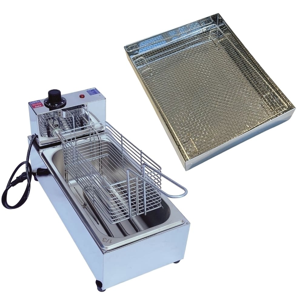 Fritadeira Elétrica Industrial Cuba 3L 220V Com Escorredor M