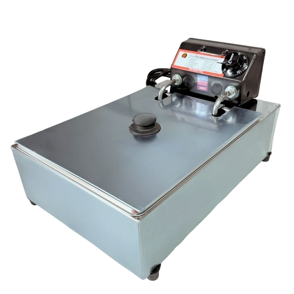 Fritadeira Elétrica Industrial Cuba Antichamas 5L 220V Com Tampa
