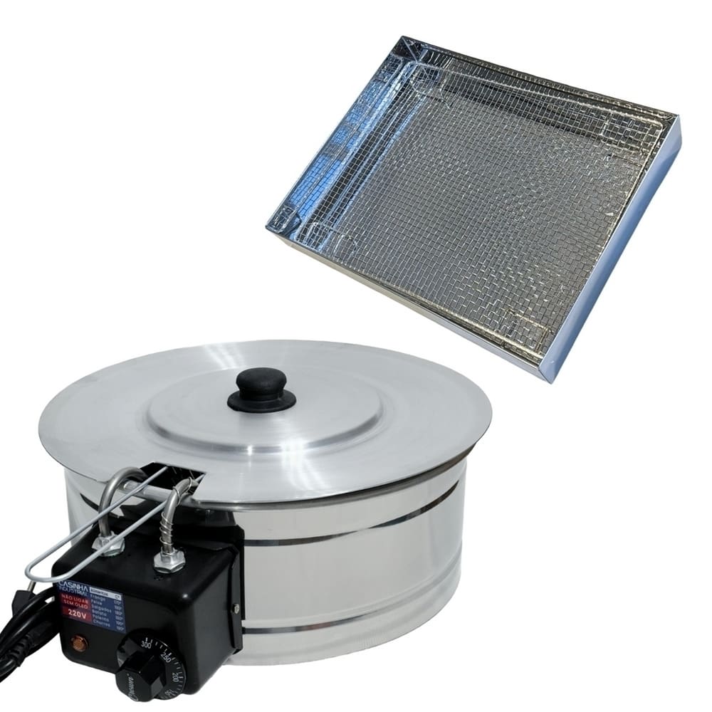 Fritadeira Elétrica Industrial Tacho 5L Com Tampa E Escorredor M 220V