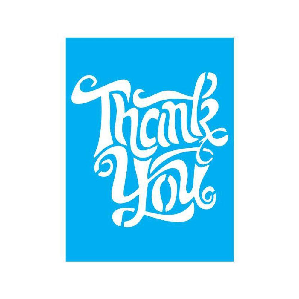 Stencil Tamako Thank You - 15X20Cm - Ref 8534