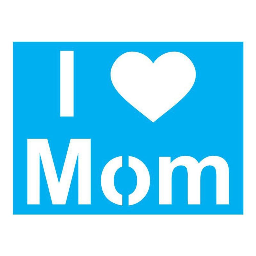 Stencil Tamako I Love Mom - 15X20Cm - Ref A2847
