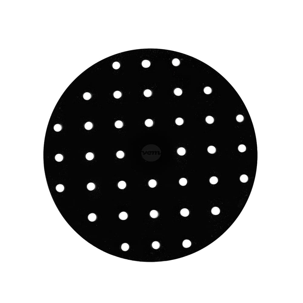 Tapete para Air Fryer Perfurado Redondo 19cm em Preto em Silicone
