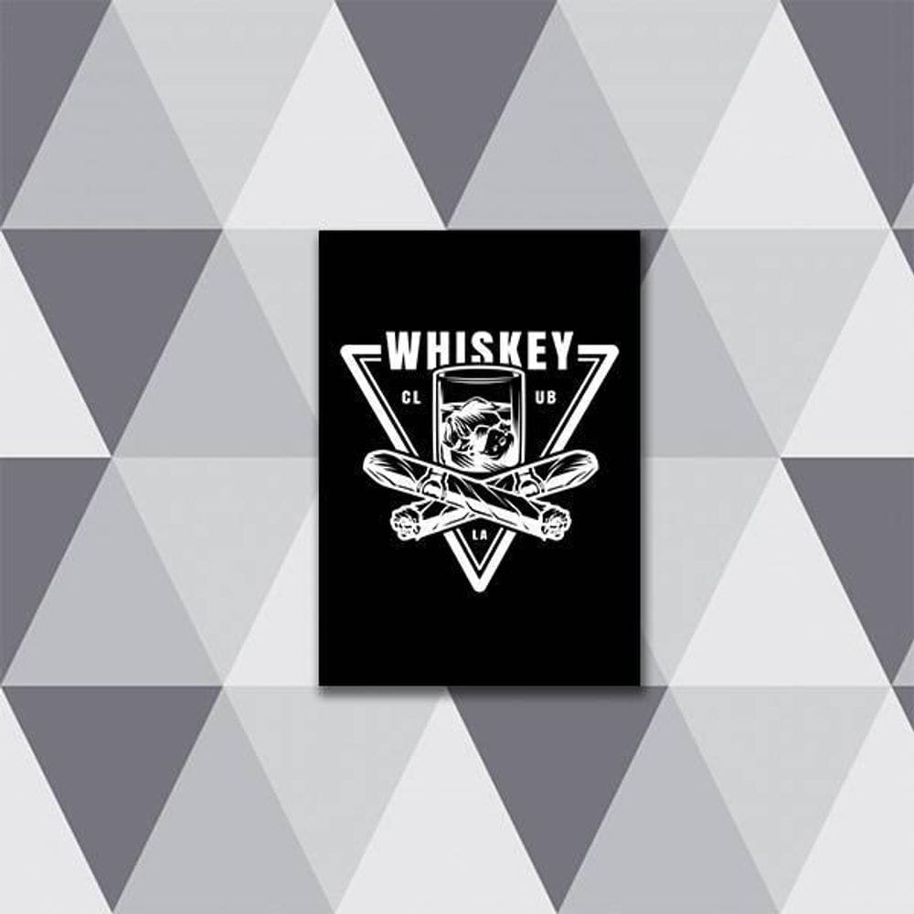 Quadro Whiskey Club 24X18Cm