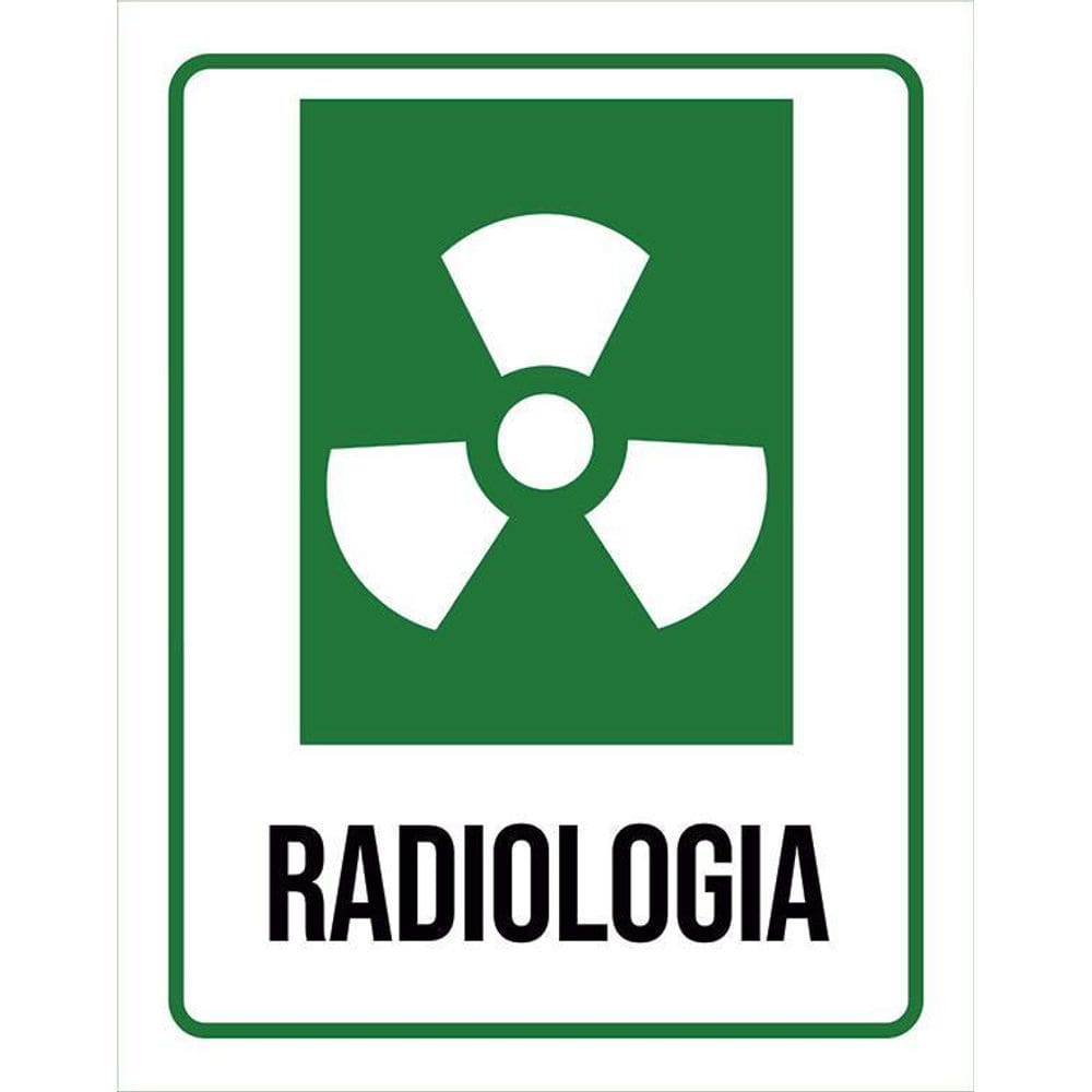 Placa Sinalização Hospitalar Radiologia 36X46